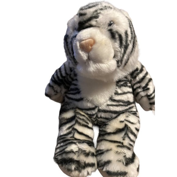 Vintage The Bear Factory 2001 White Tiger Plush 15” Stuffed Animal No Sound Box - Picture 2 of 8